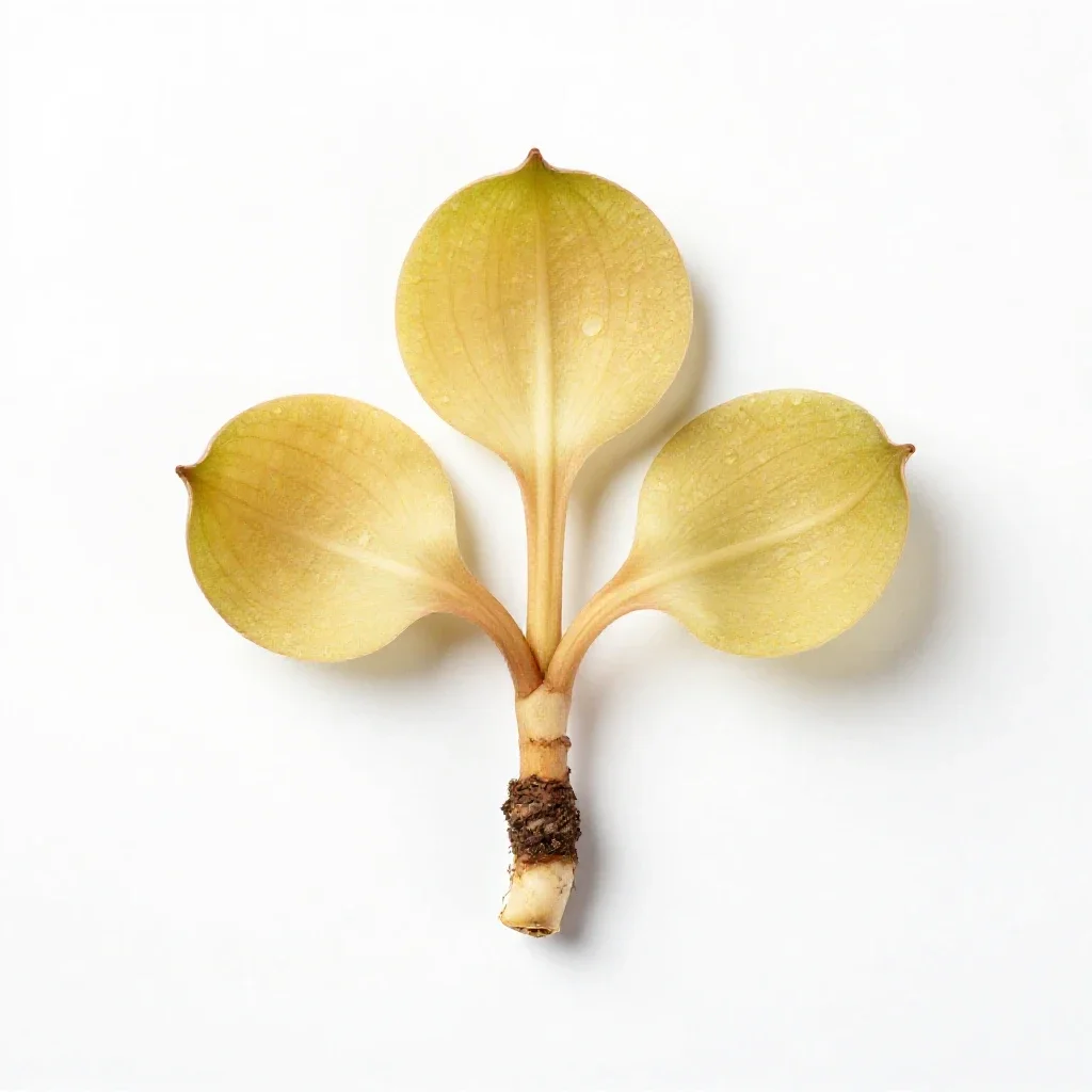 Mayapple isolated on a white background