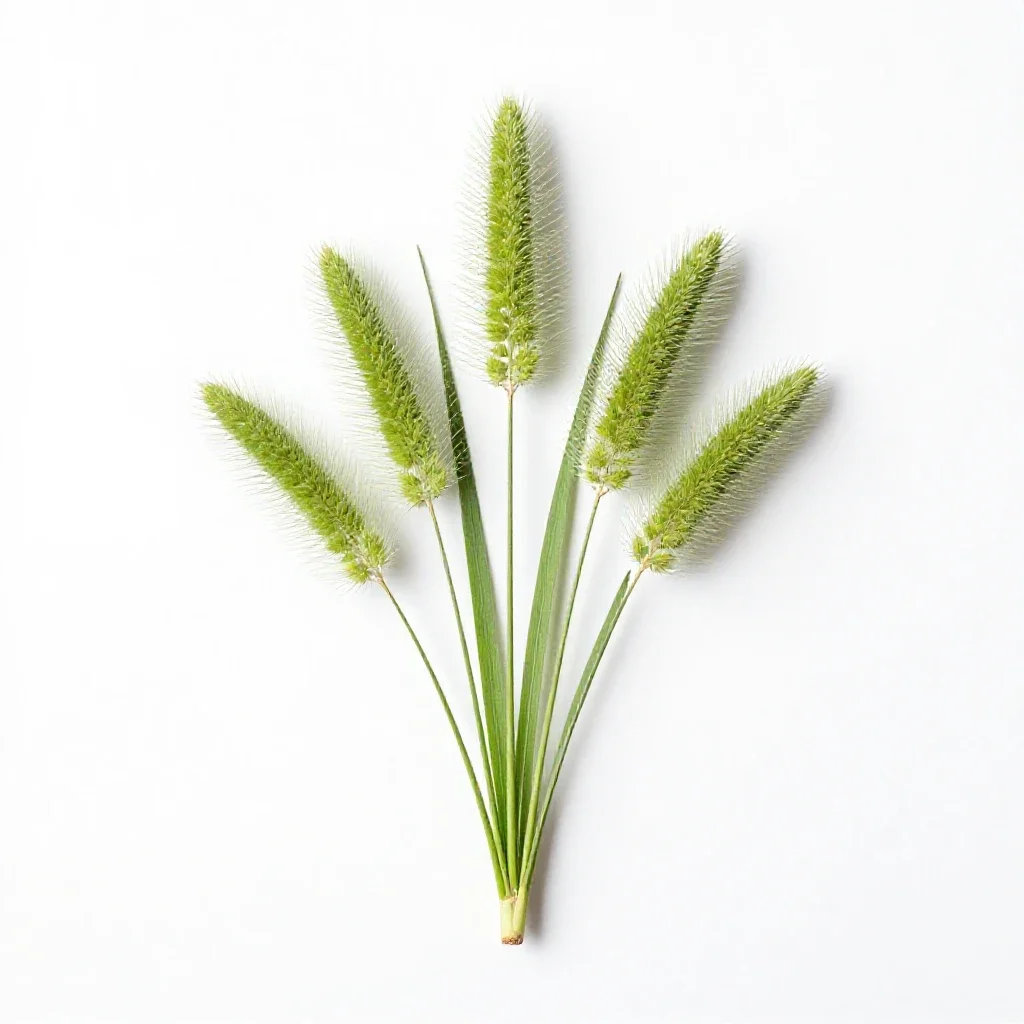 Meadow foxtail isolated on a white background