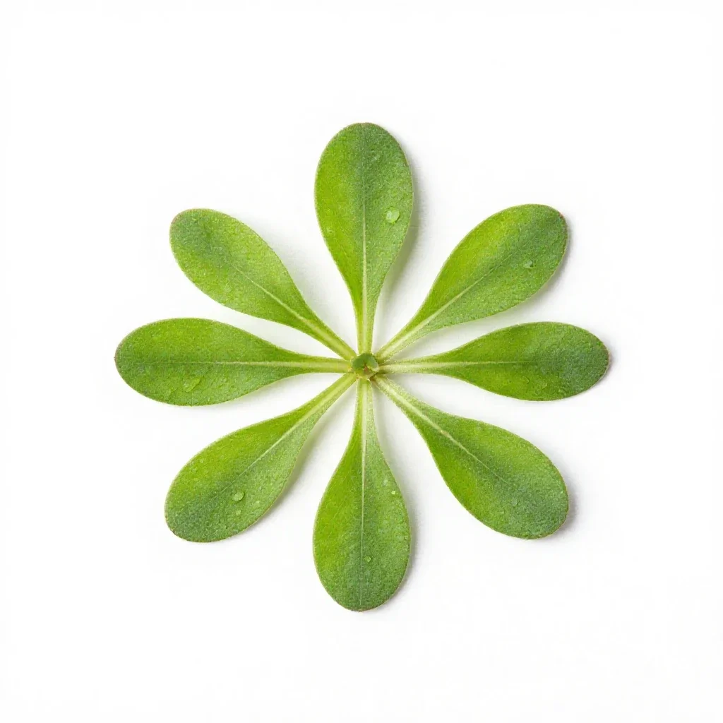 Mouse-ear chickweed isolated on a white background