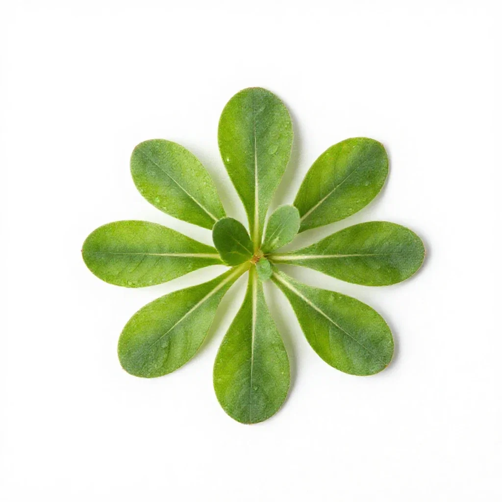 Pennycress isolated on a white background