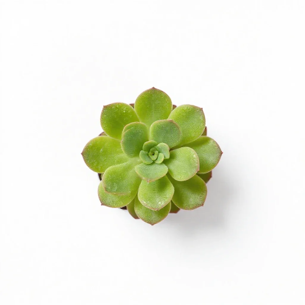 Pigmy talinum isolated on a white background