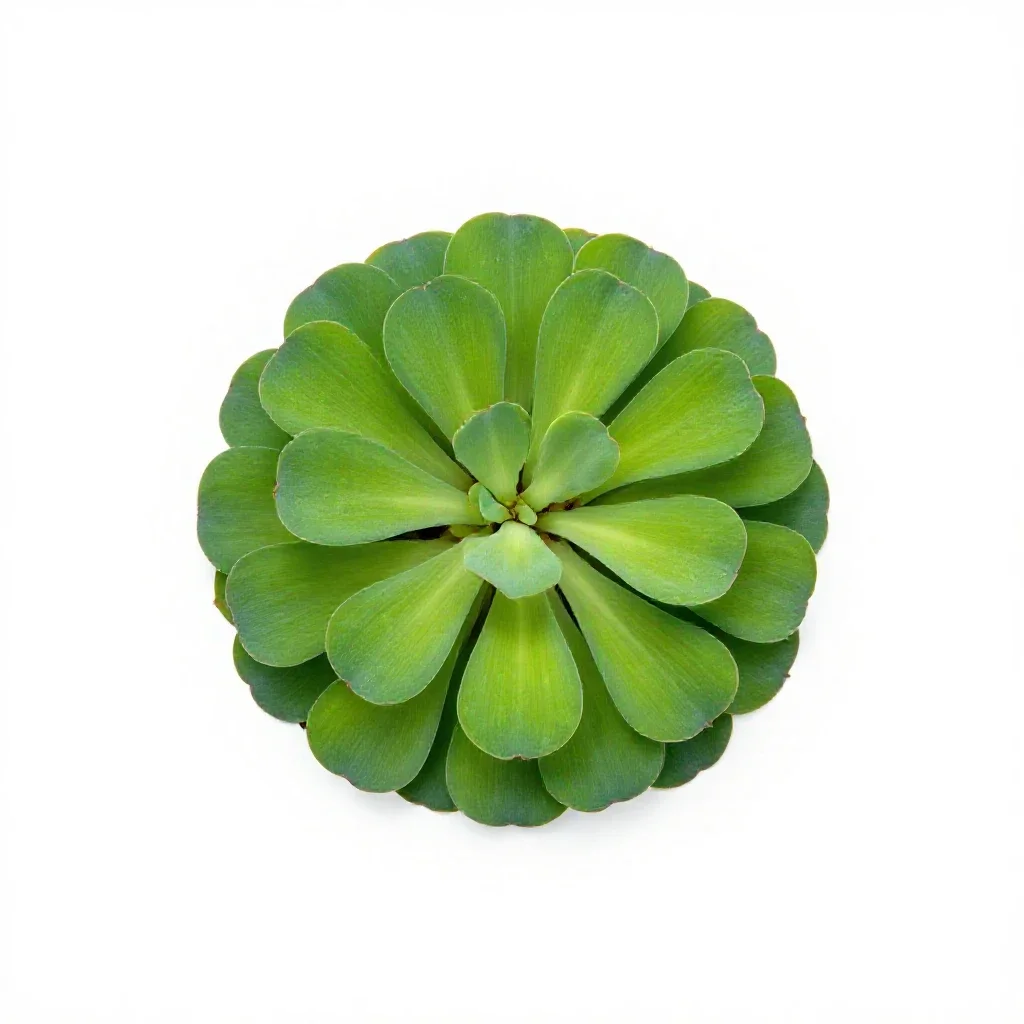 Pistia isolated on a white background
