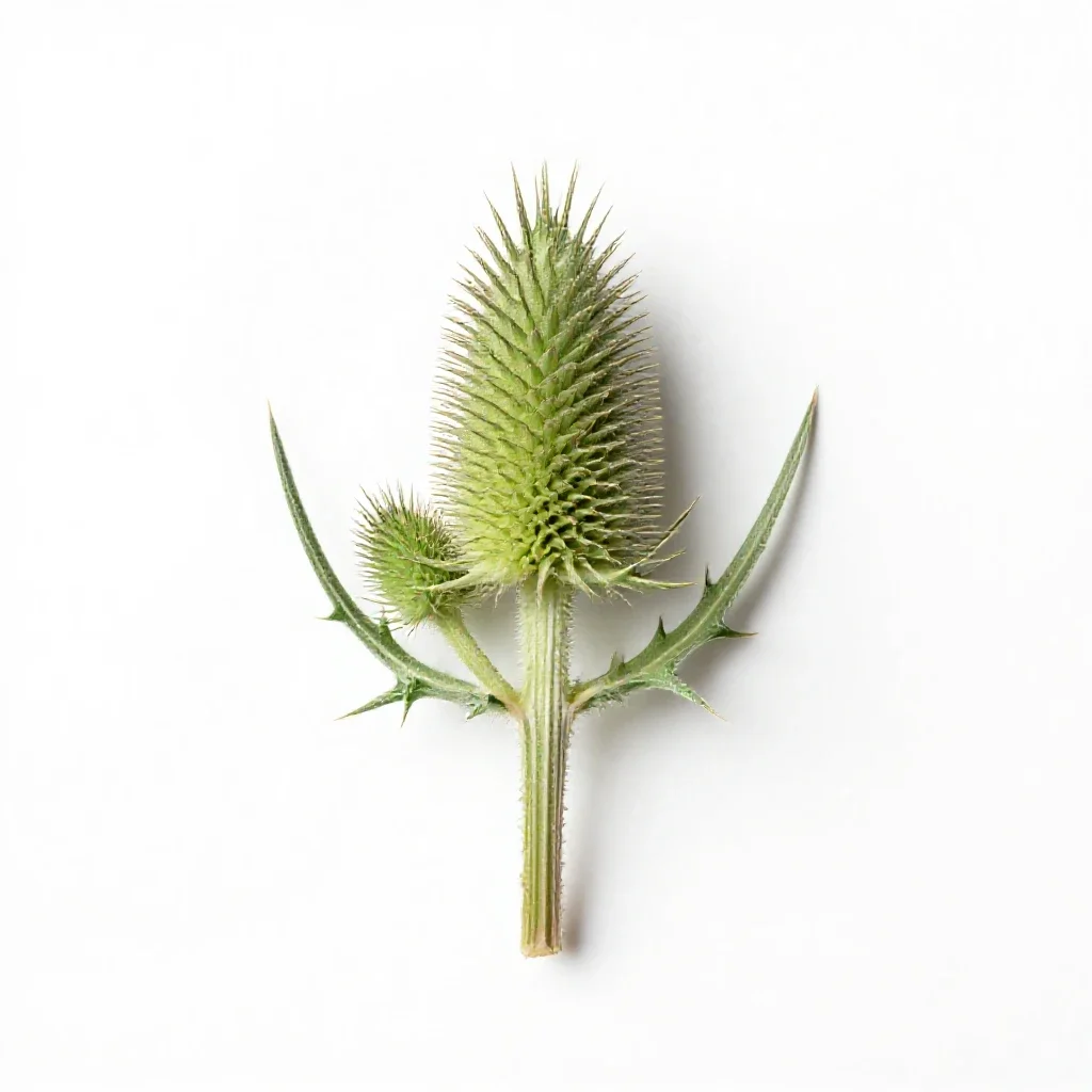Plume thistle isolated on a white background