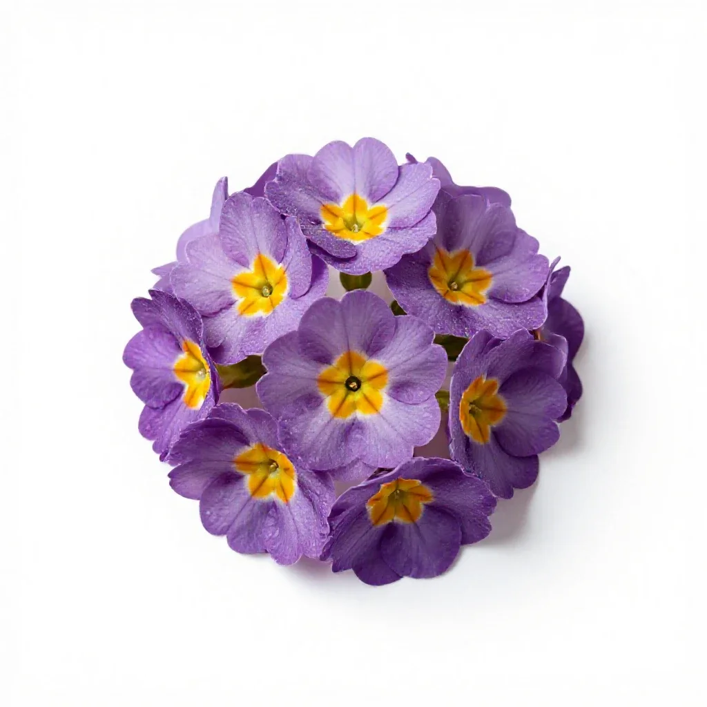 Polyanthus isolated on a white background