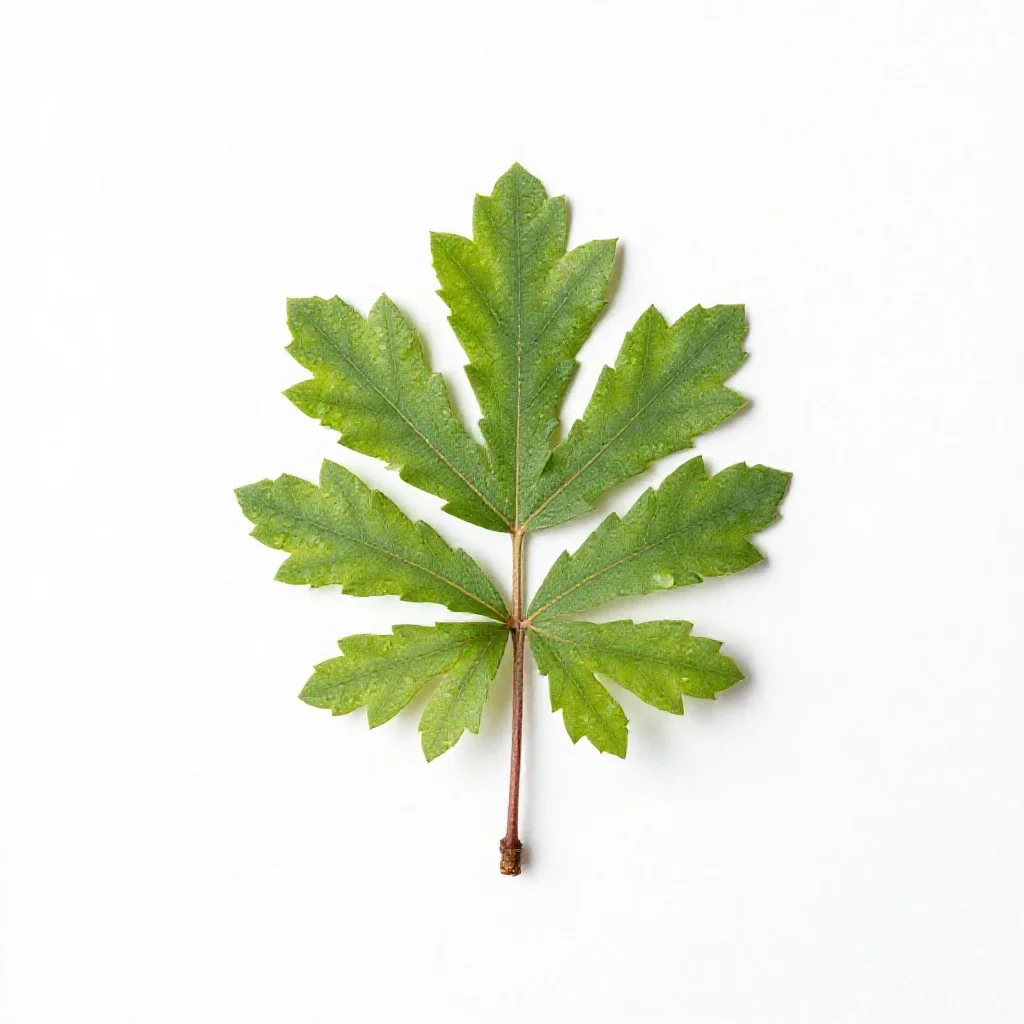 Progymnosperm isolated on a white background