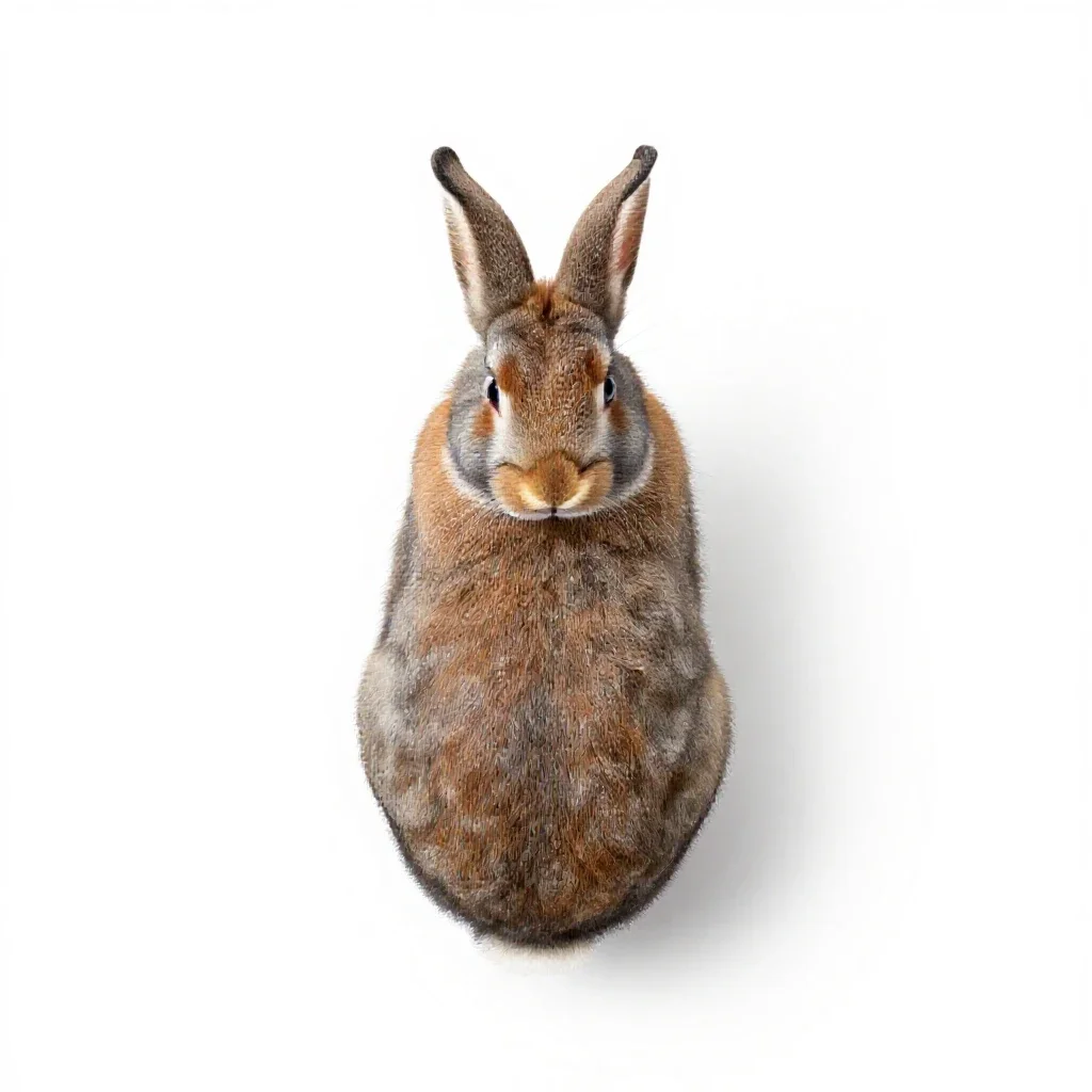 Rabbit brush isolated on a white background