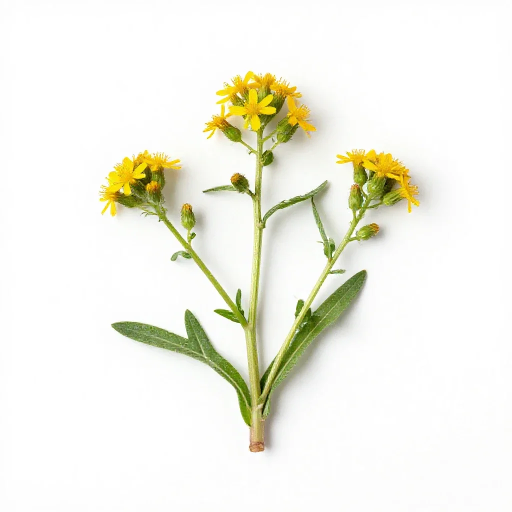 Ragwort isolated on a white background