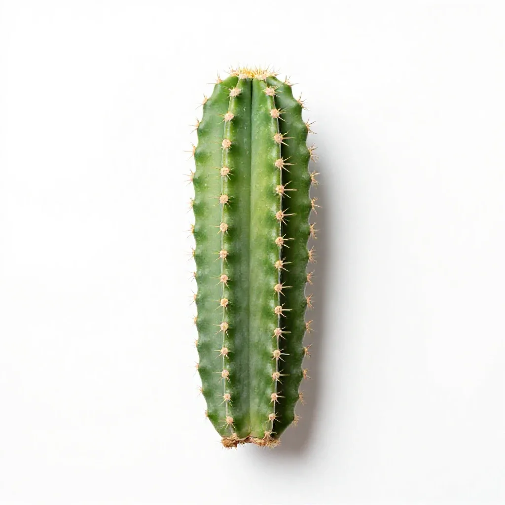 Rainbow cactus isolated on a white background