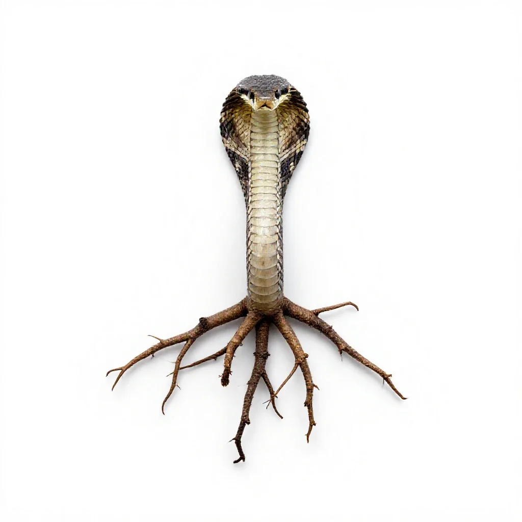Rattlesnake root isolated on a white background