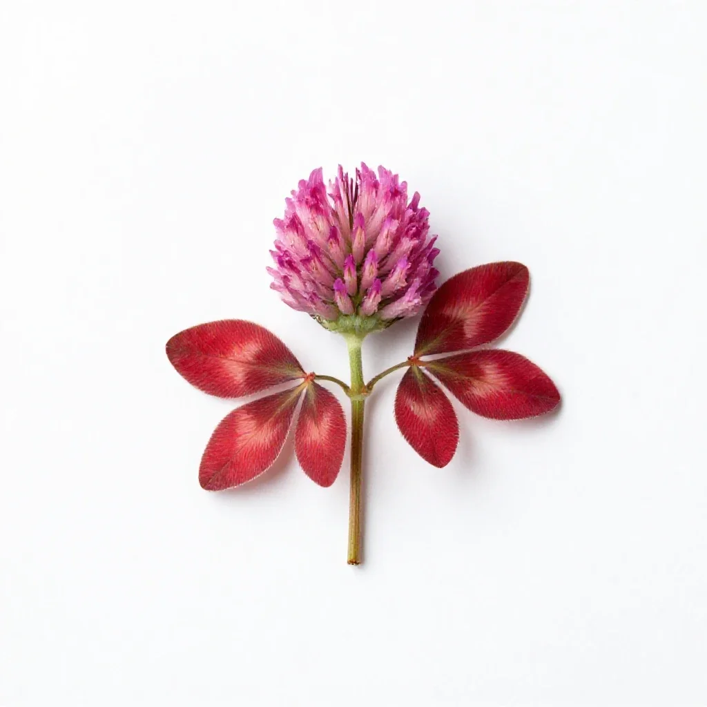 Red clover isolated on a white background