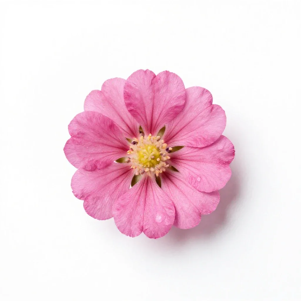 Rock pink isolated on a white background