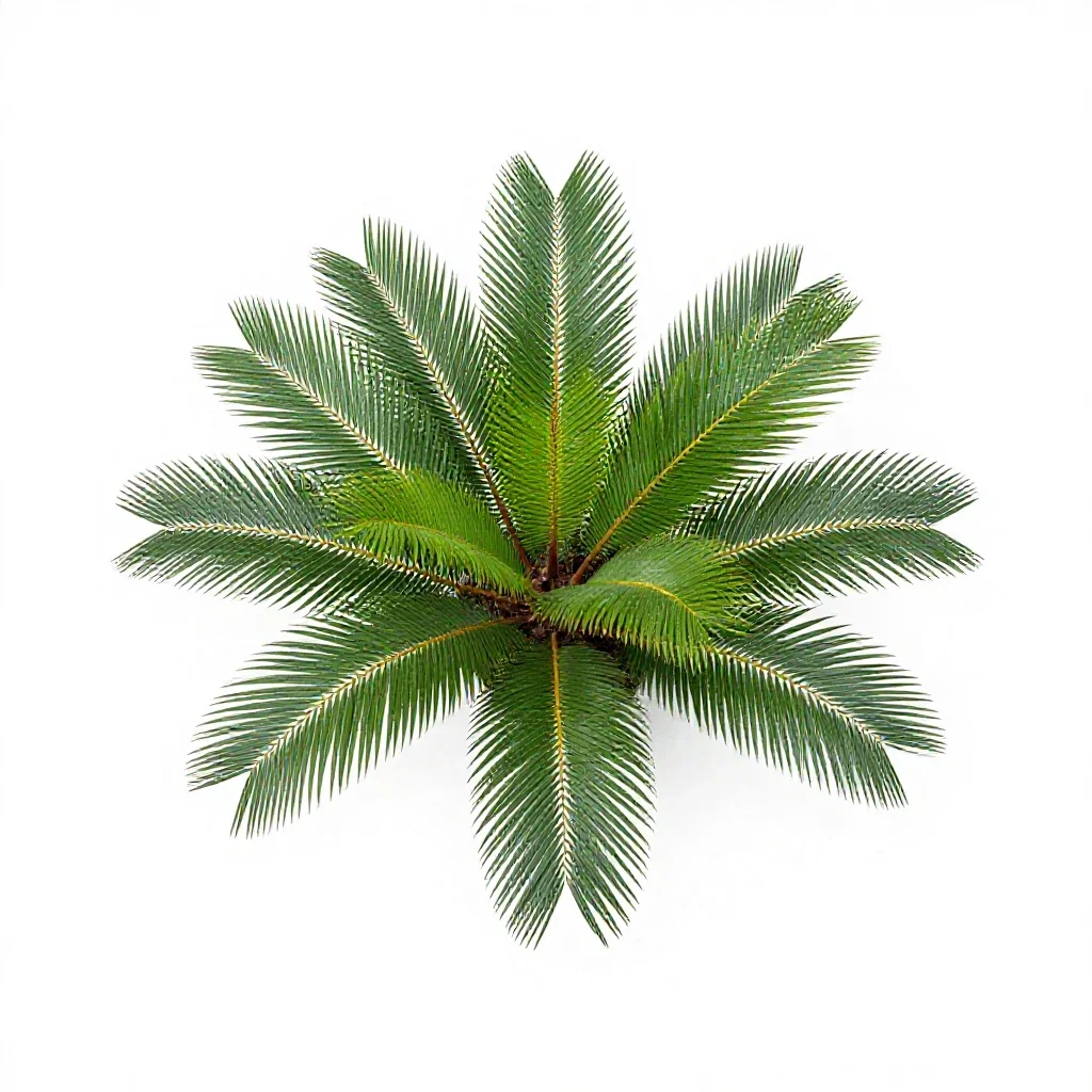 Sago palm isolated on a white background