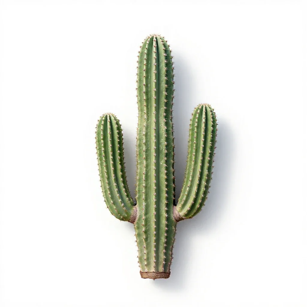 Saguaro isolated on a white background