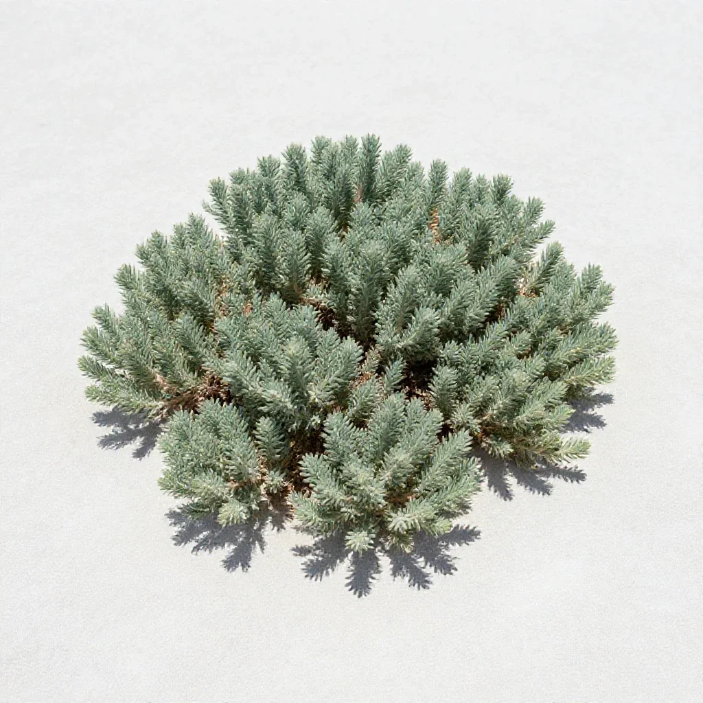 Saltbush isolated on a white background