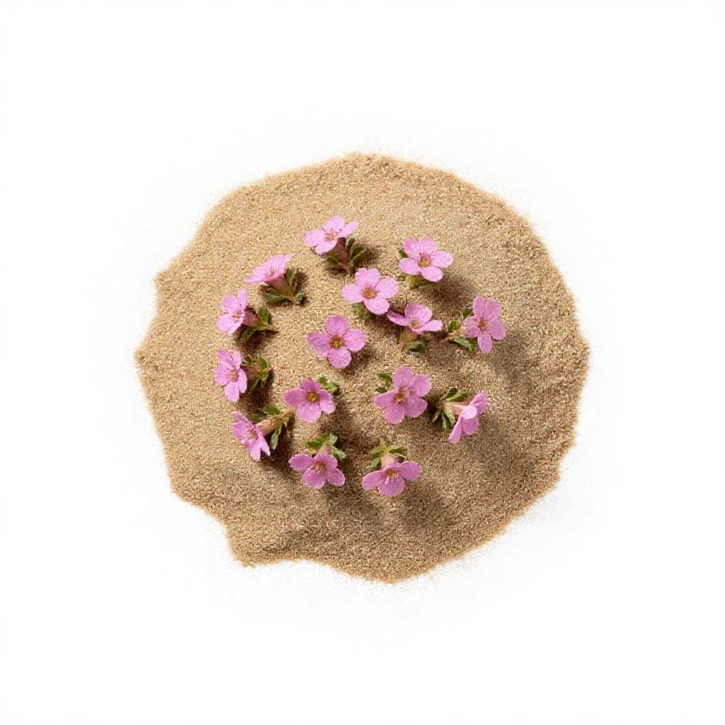 Sand spurry isolated on a white background