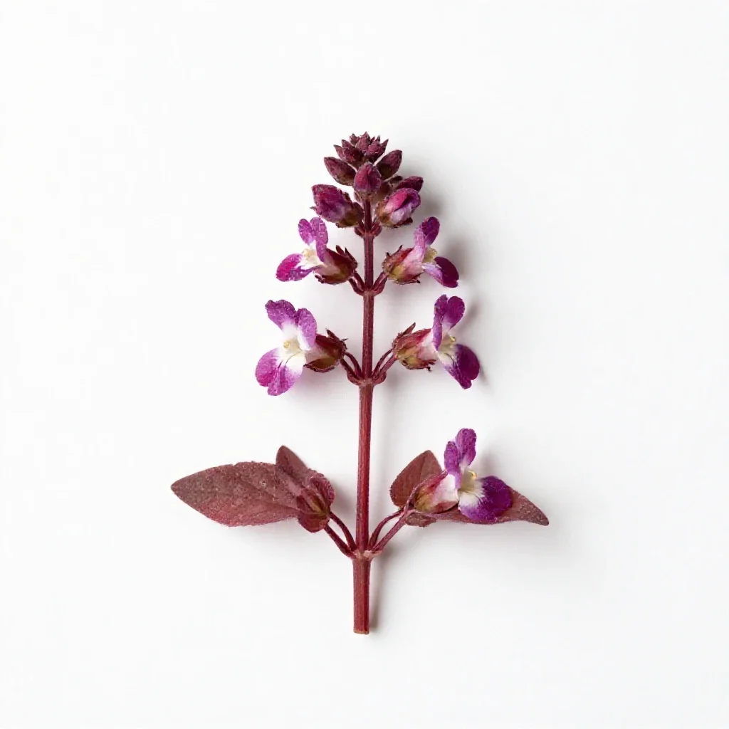 Scarlet pimpernel isolated on a white background