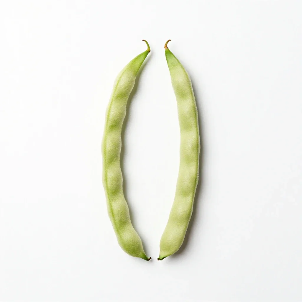 Screw bean isolated on a white background