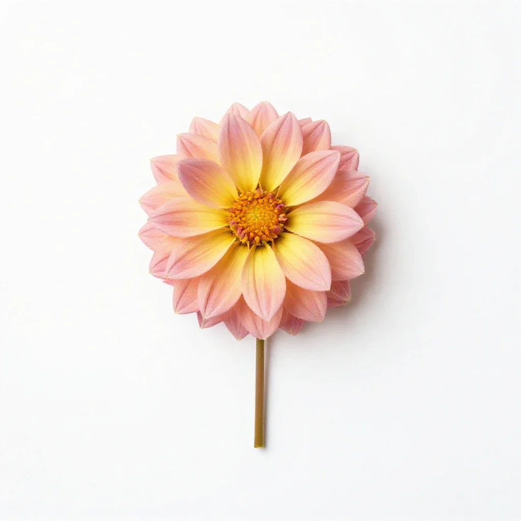 Sea dahlia isolated on a white background