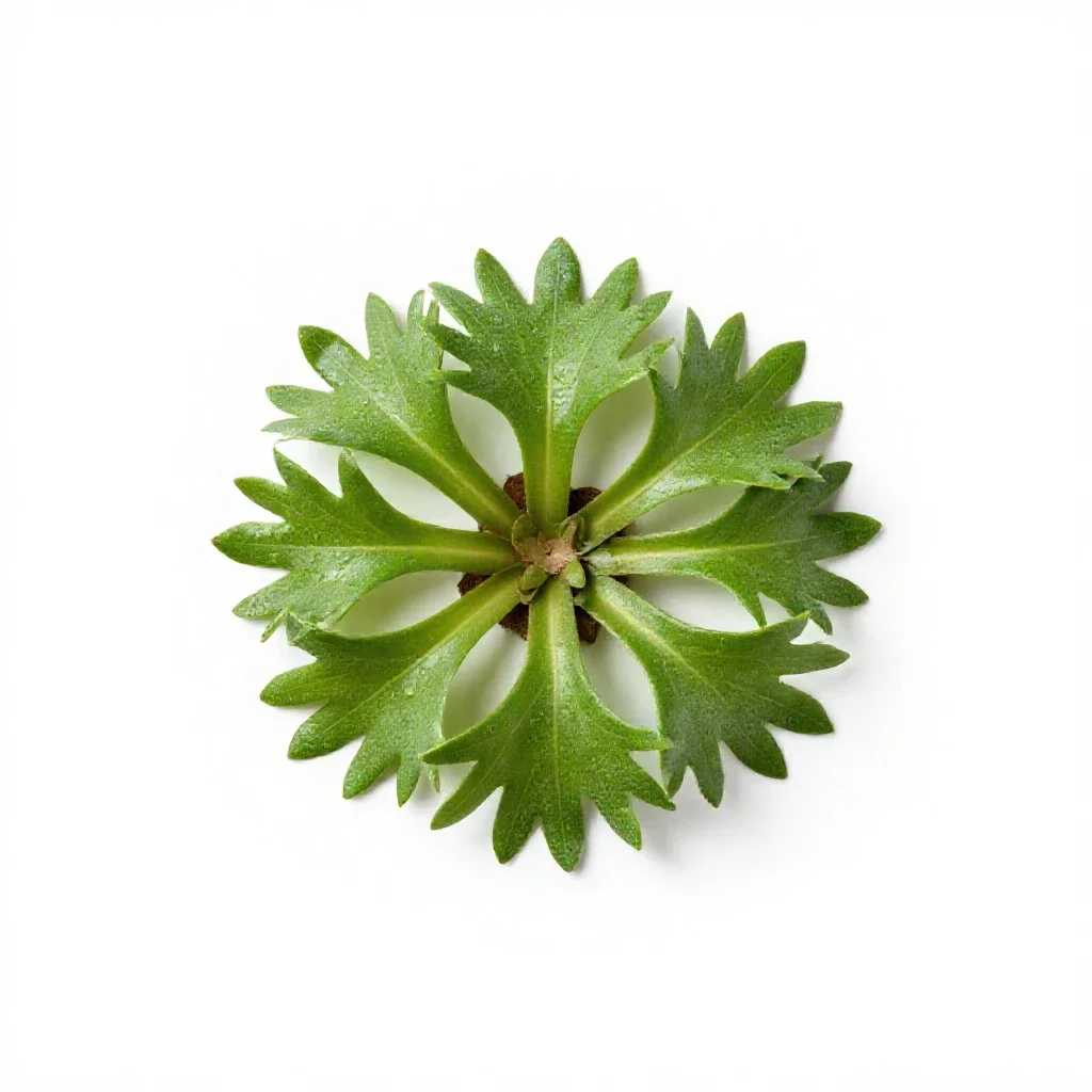 Sea kale isolated on a white background