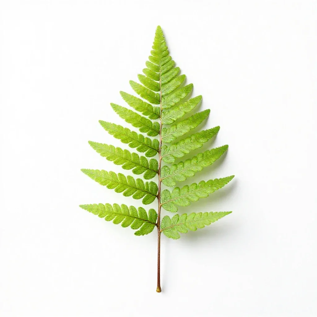 Seed fern isolated on a white background