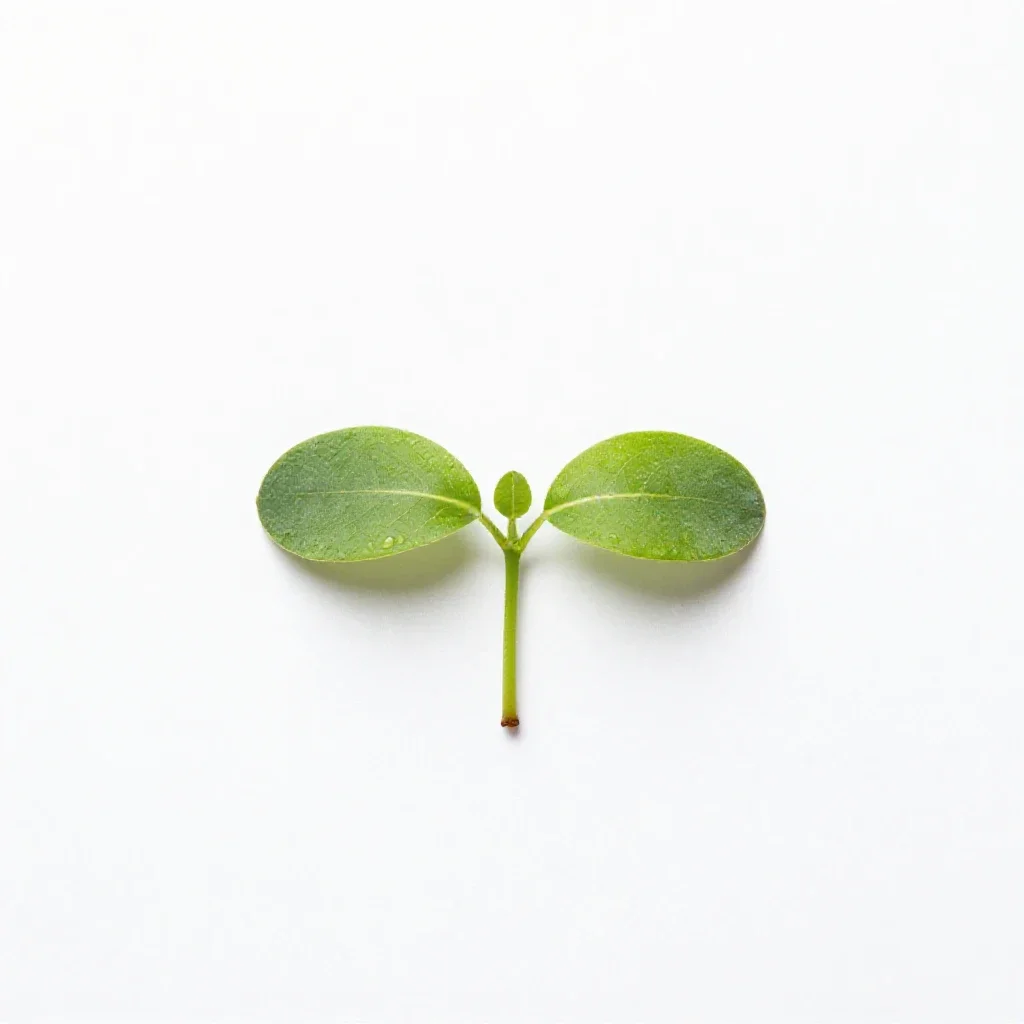 Seedling isolated on a white background