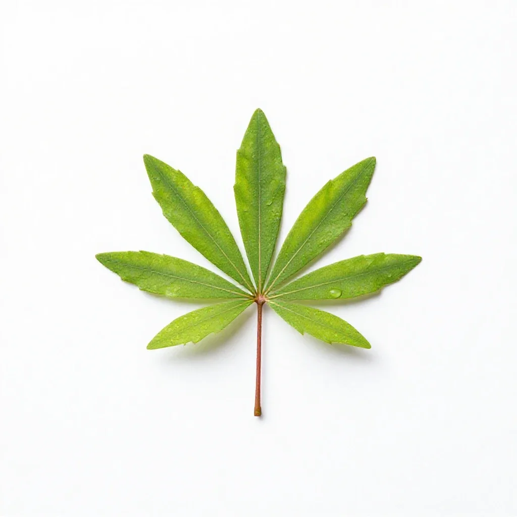 Sensitive plant isolated on a white background