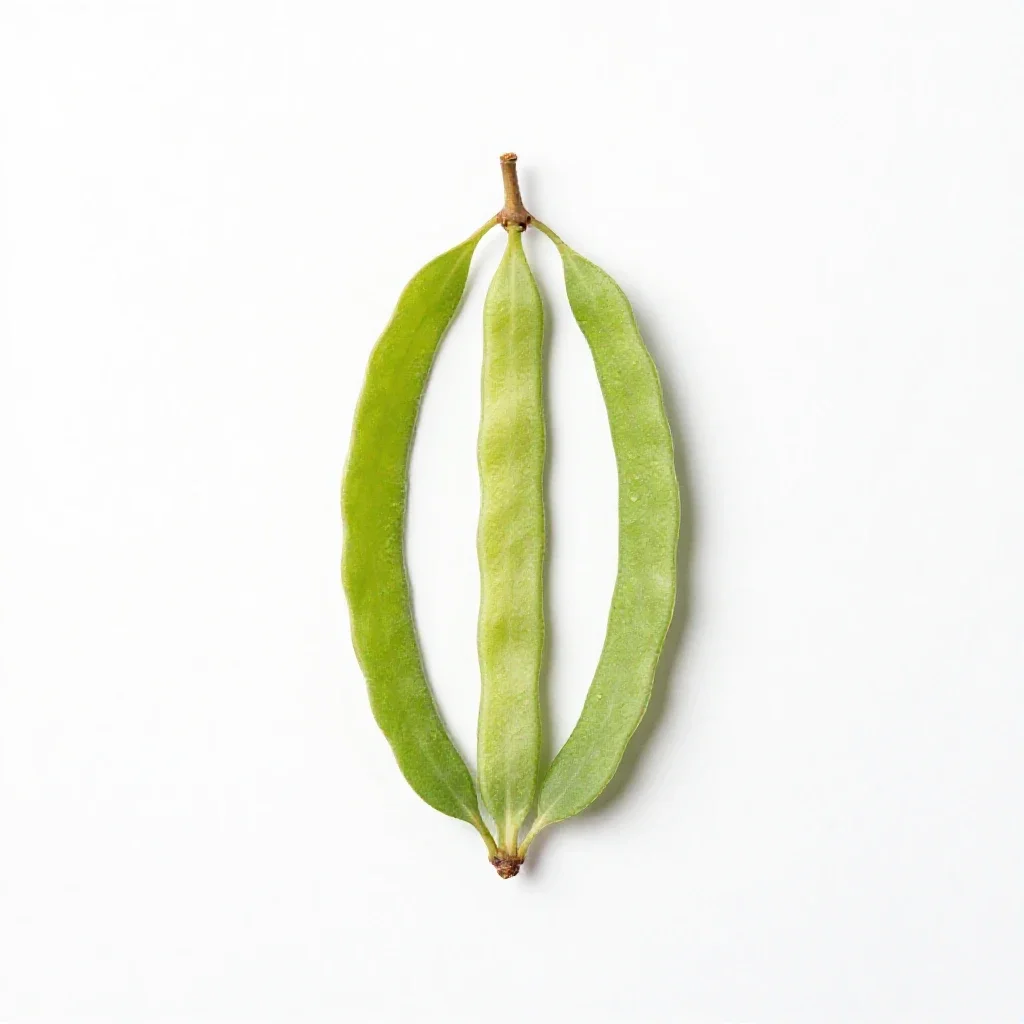 Sicklepod isolated on a white background