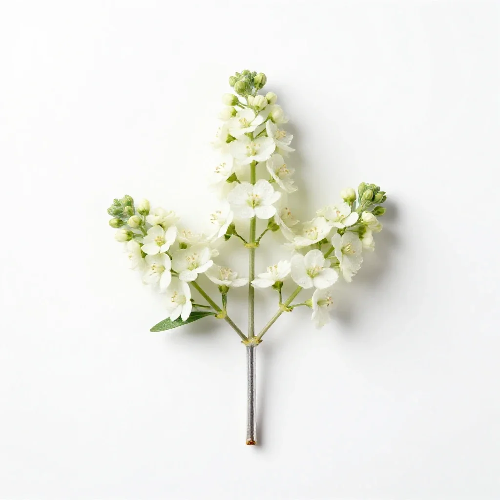 Silverrod isolated on a white background
