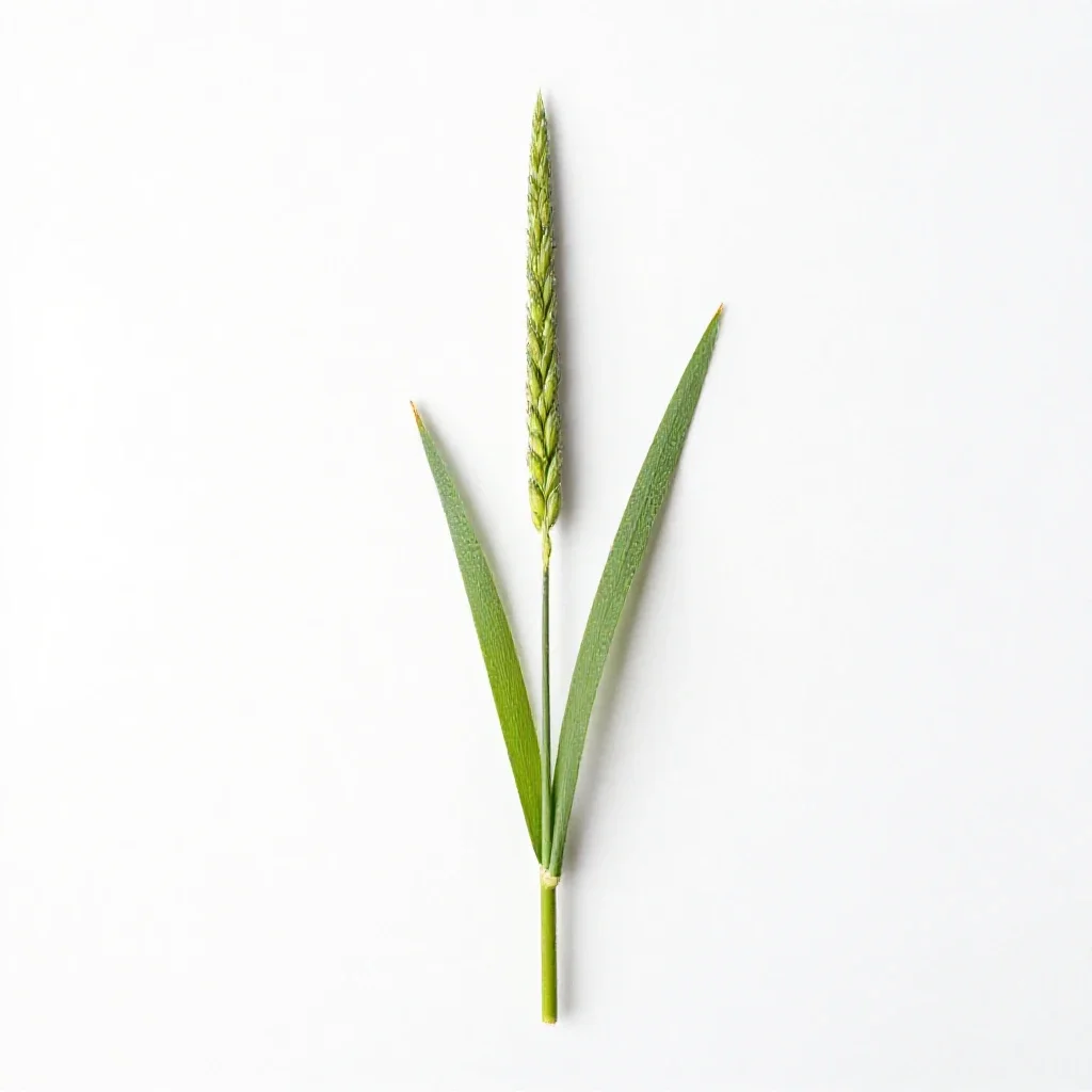 Slender wheatgrass isolated on a white background