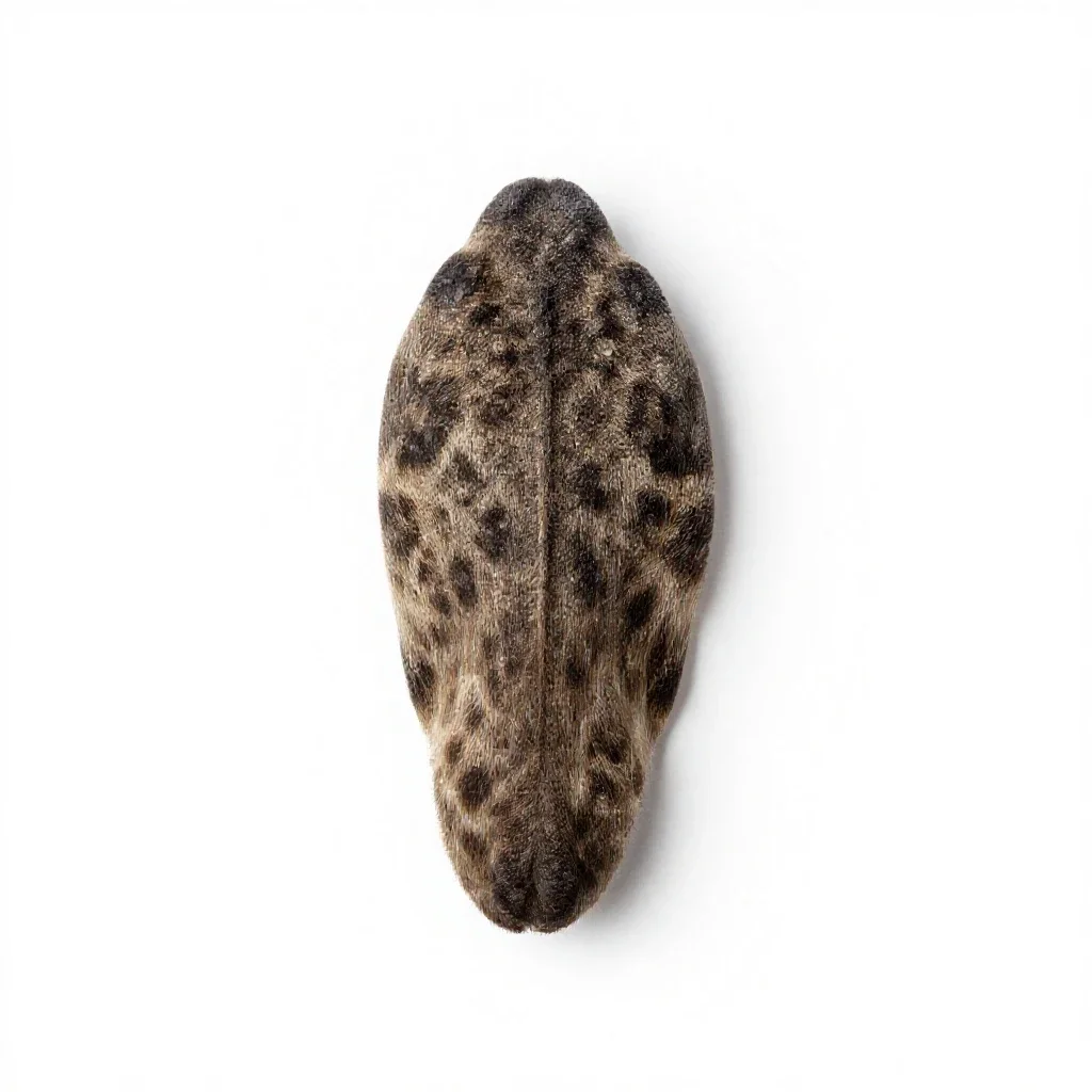 Solitary pussytoes isolated on a white background