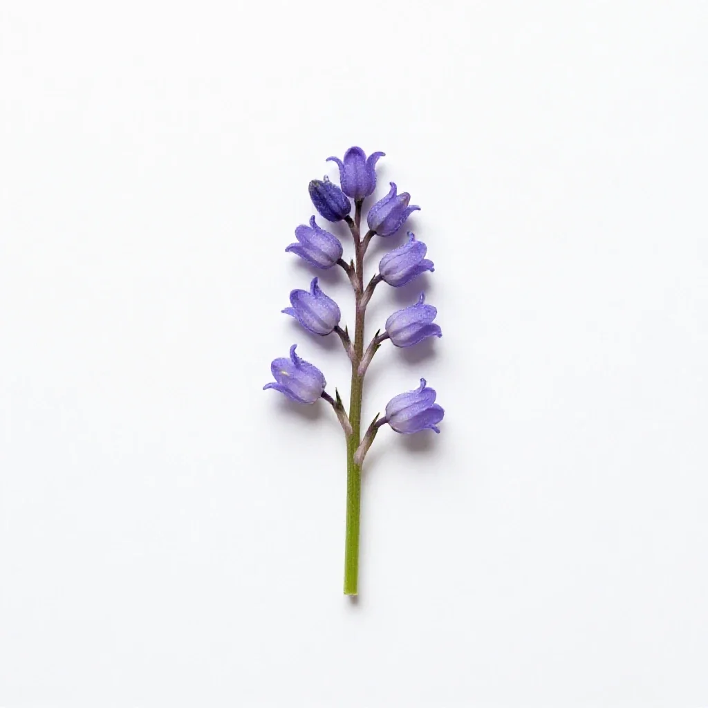 Southern harebell isolated on a white background