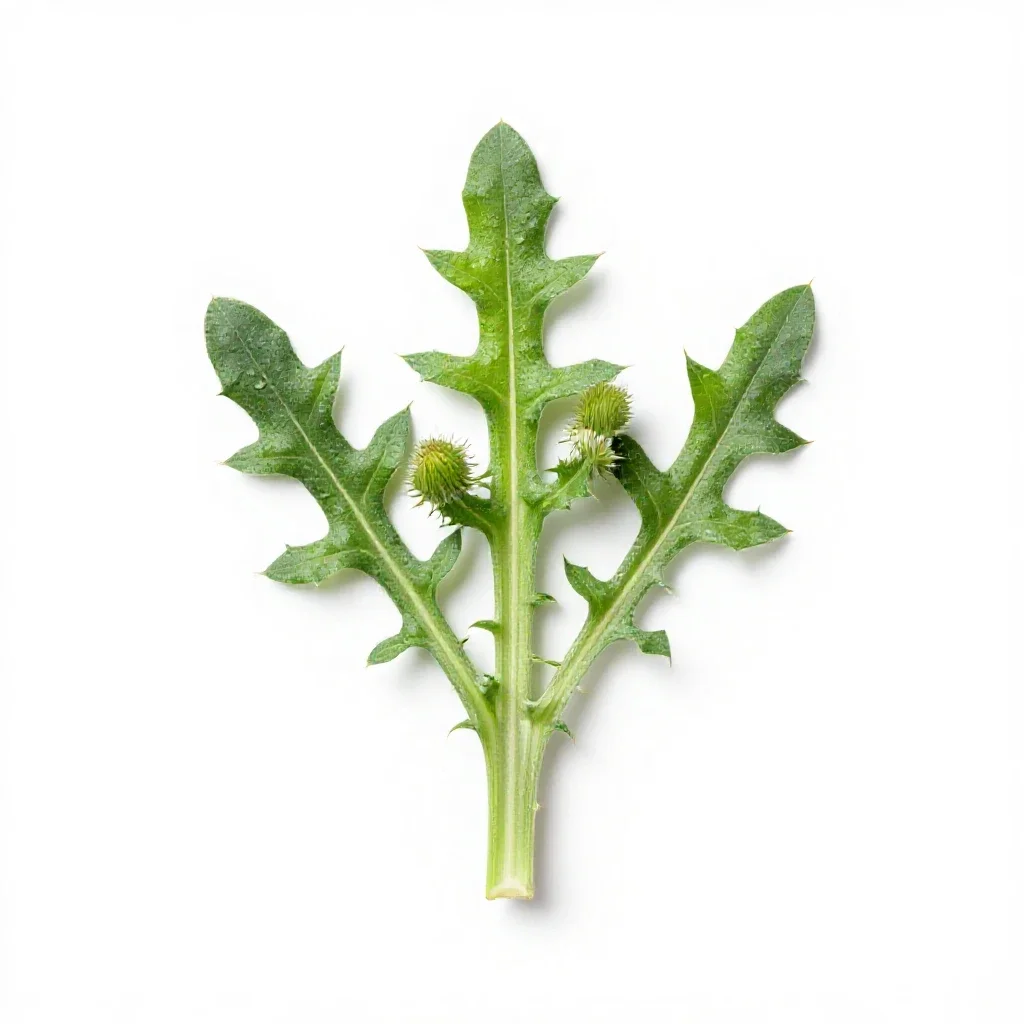 Sow thistle isolated on a white background