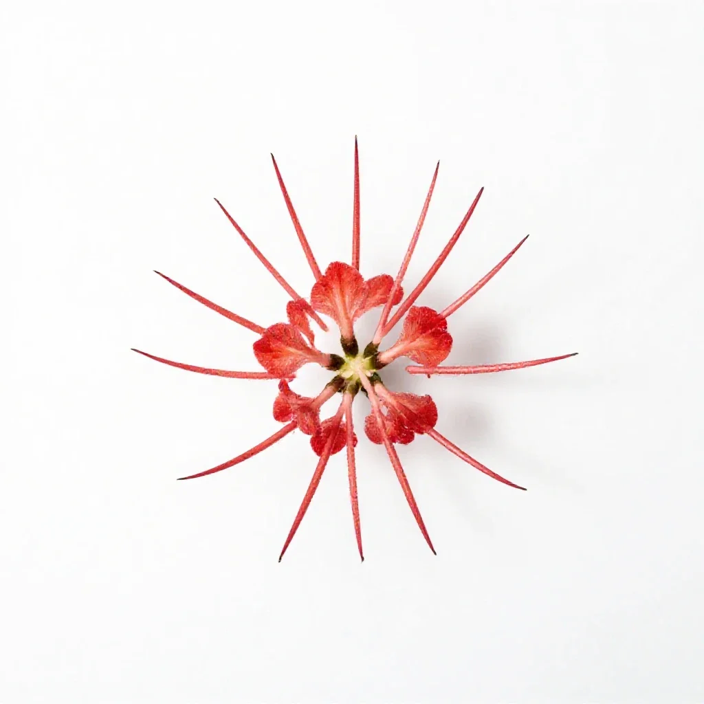 Spiderflower isolated on a white background