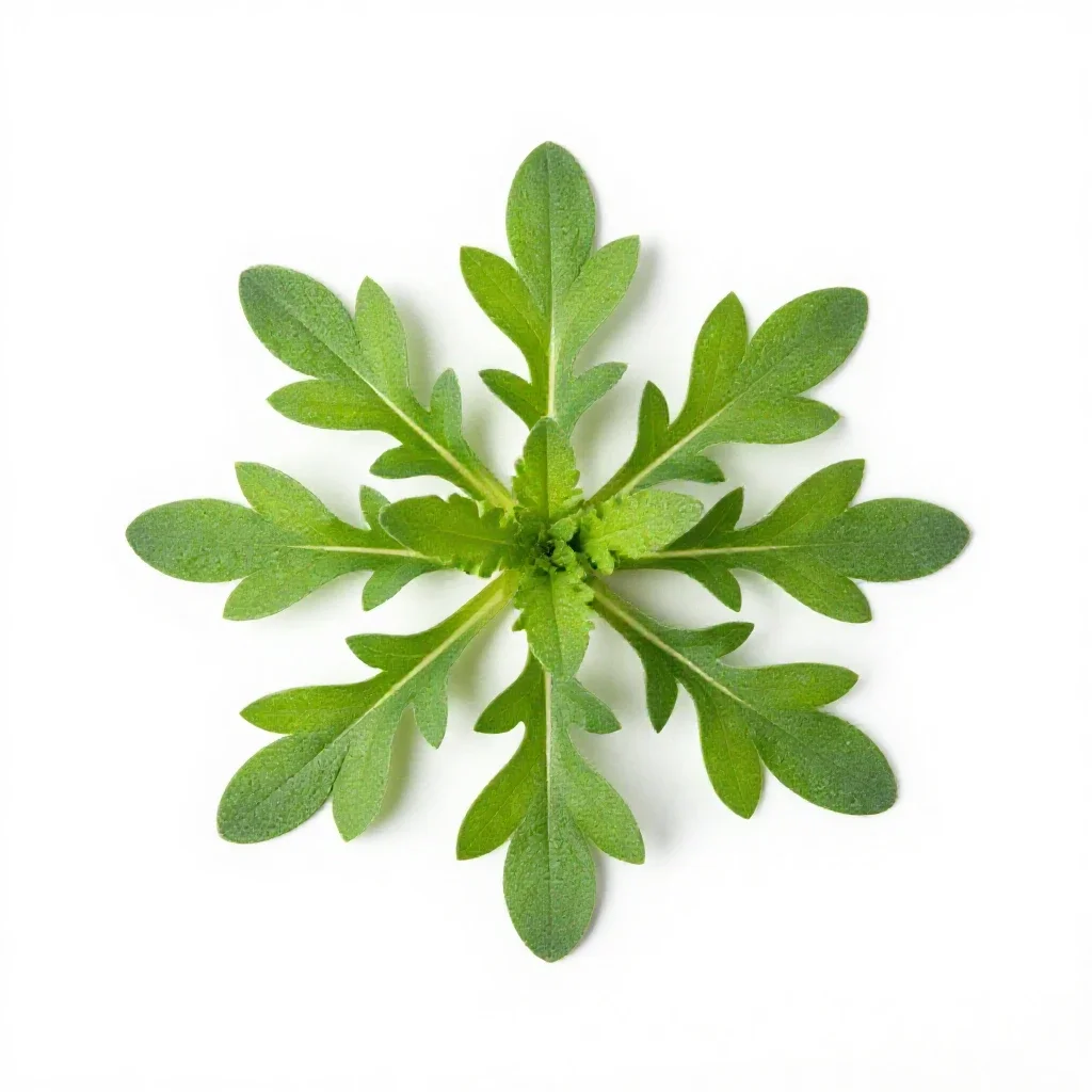 Spreading fleabane isolated on a white background