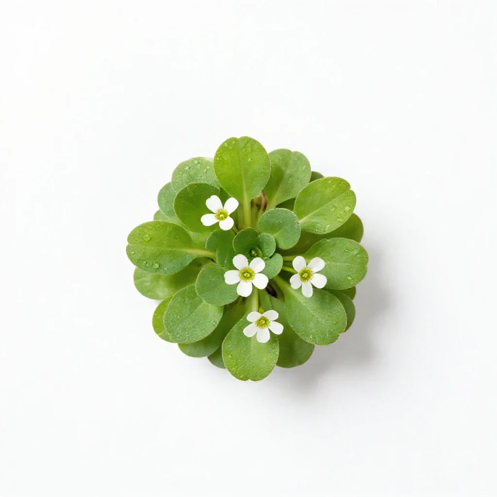 Spring cress isolated on a white background