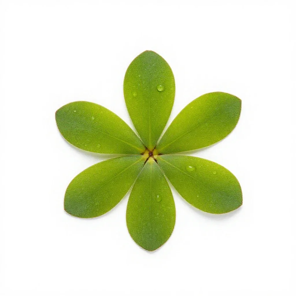 Star-duckweed isolated on a white background
