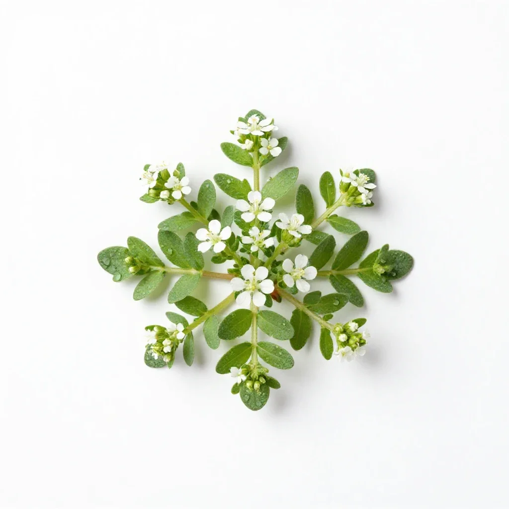Stitchwort isolated on a white background