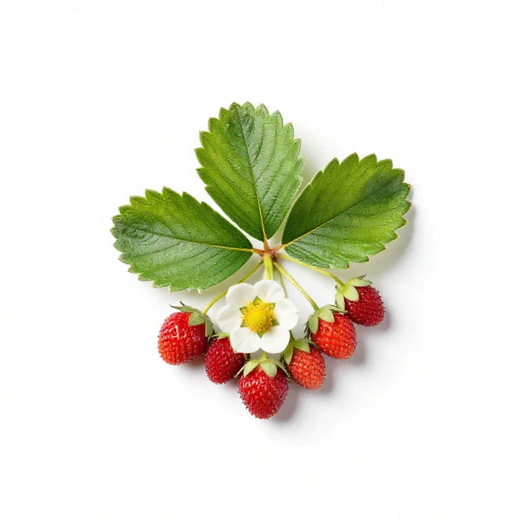 Strawberry blite isolated on a white background