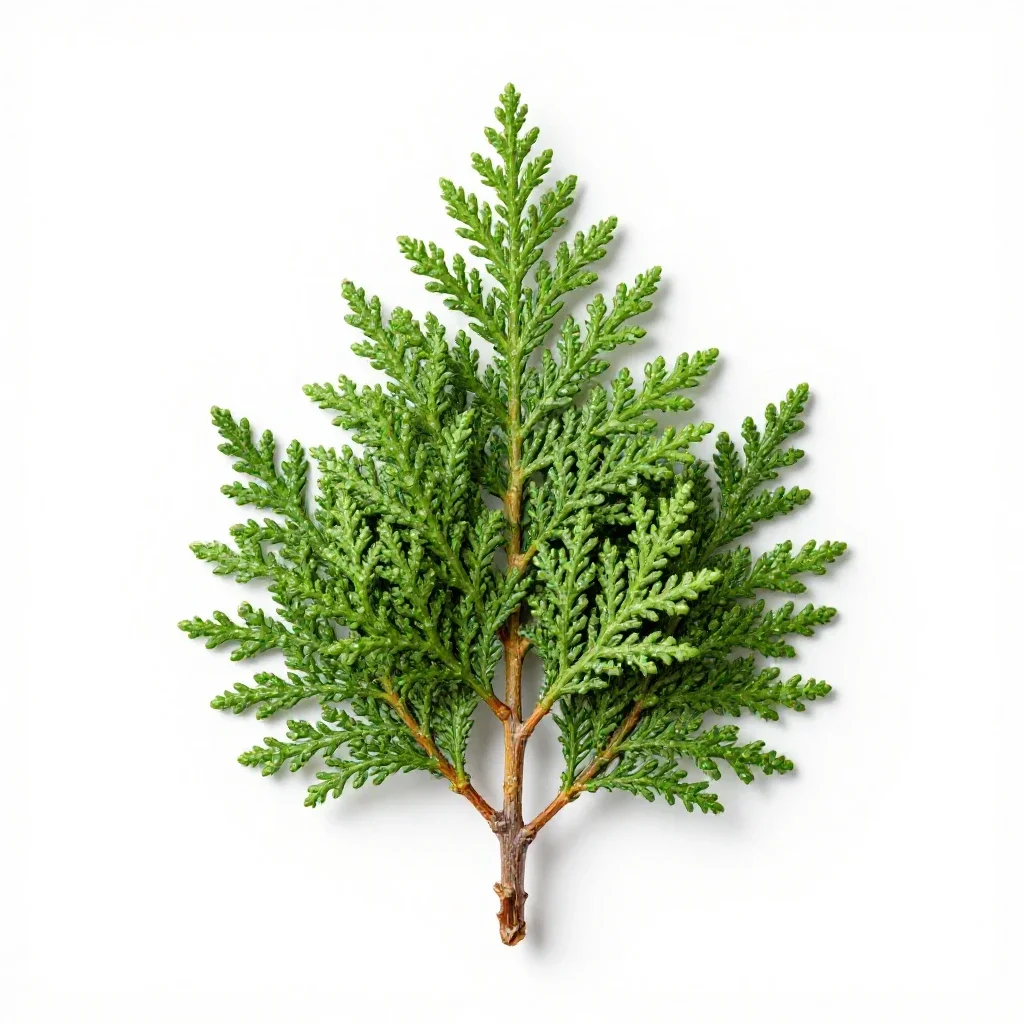 Summer cypress isolated on a white background
