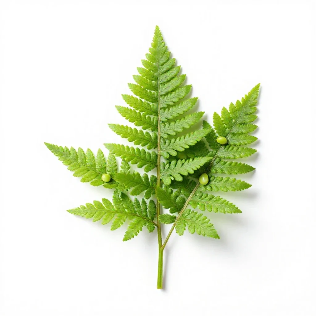 Sweet cicely isolated on a white background