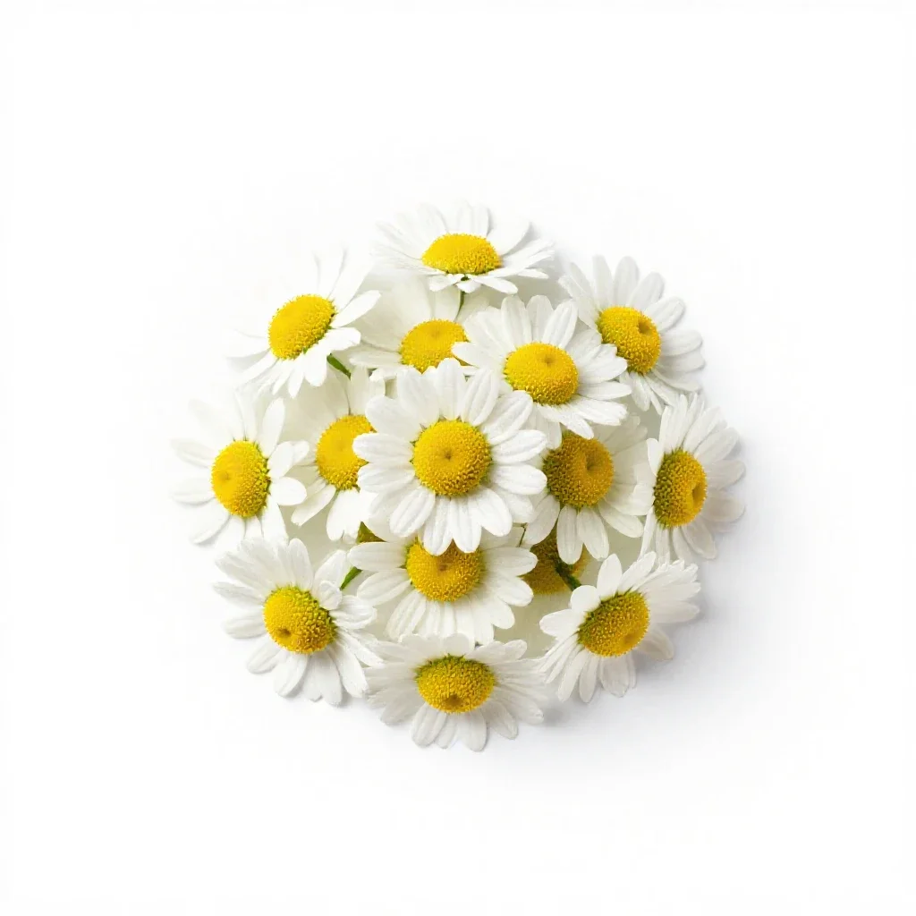 Sweet false chamomile isolated on a white background