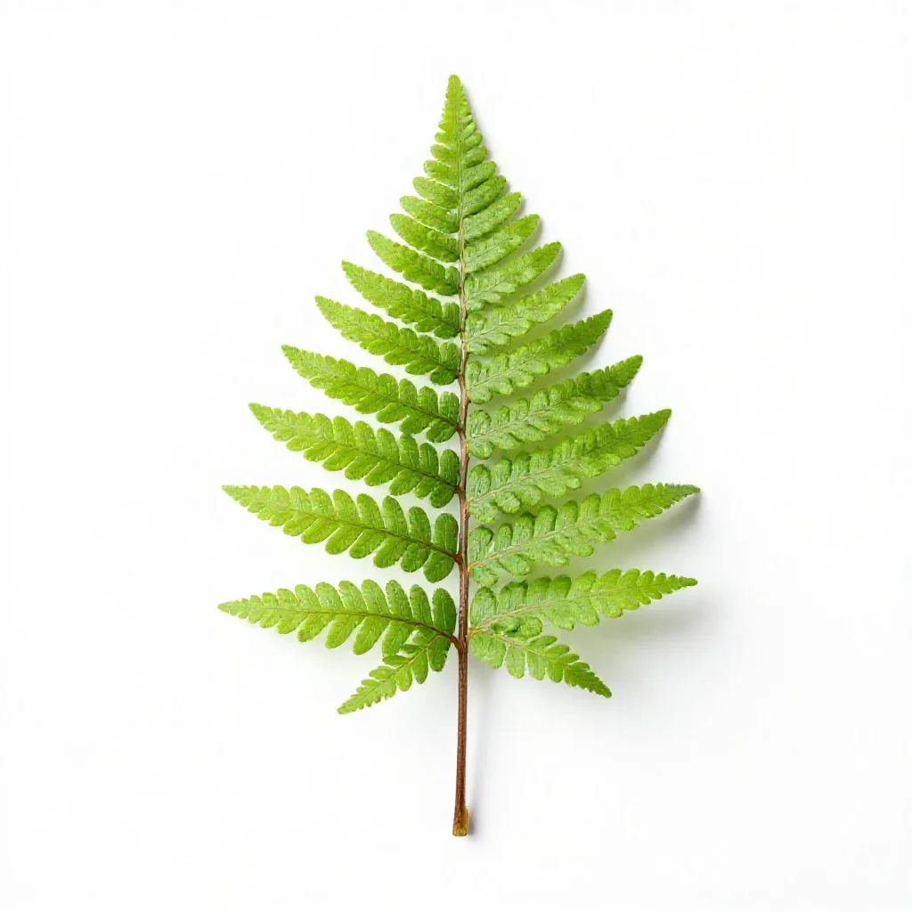 Sweet fern isolated on a white background
