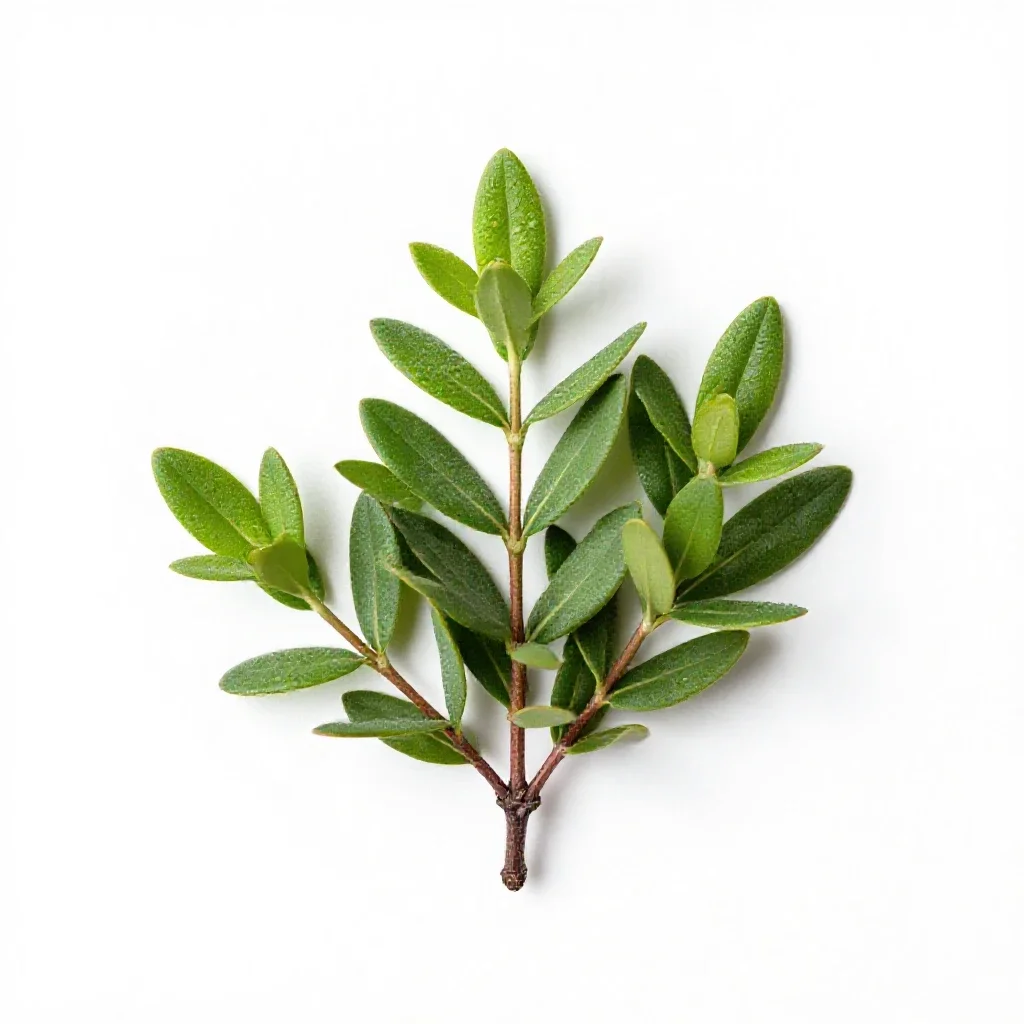Sweet gale isolated on a white background