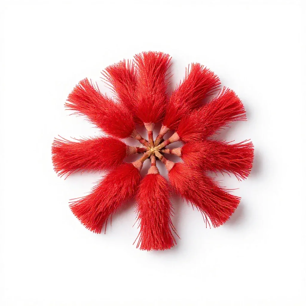 Tassel flower isolated on a white background