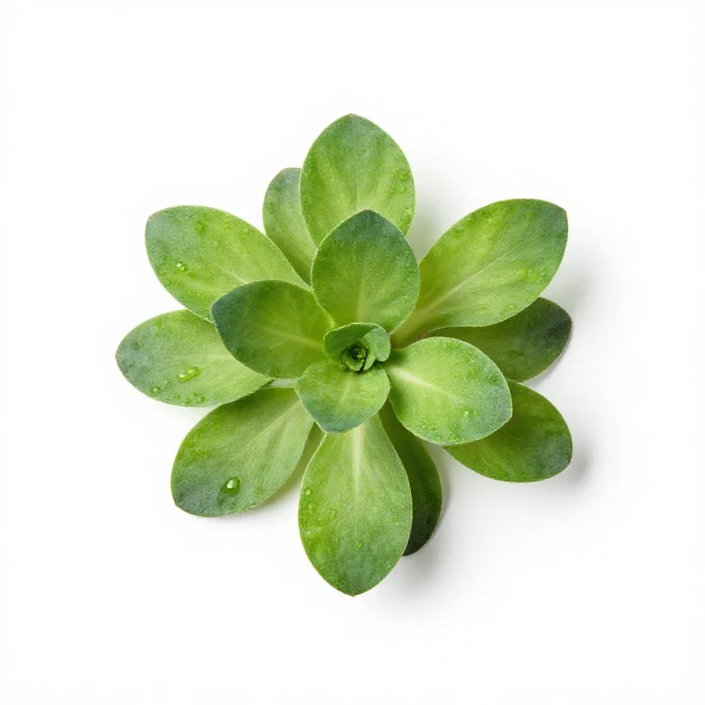 Tendergreen isolated on a white background