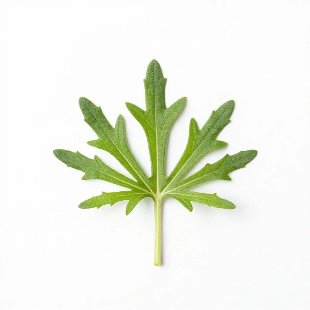 Threadleaf groundsel isolated on a white background