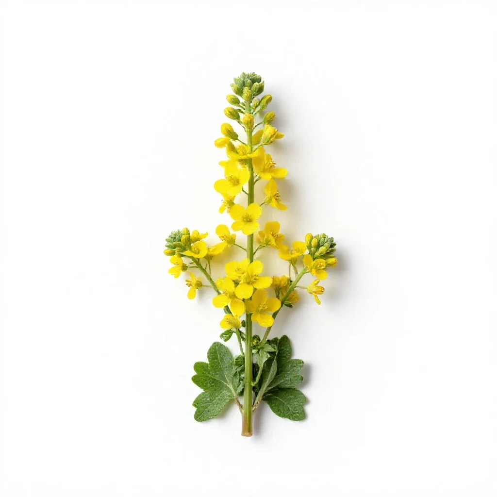 Wall rocket isolated on a white background