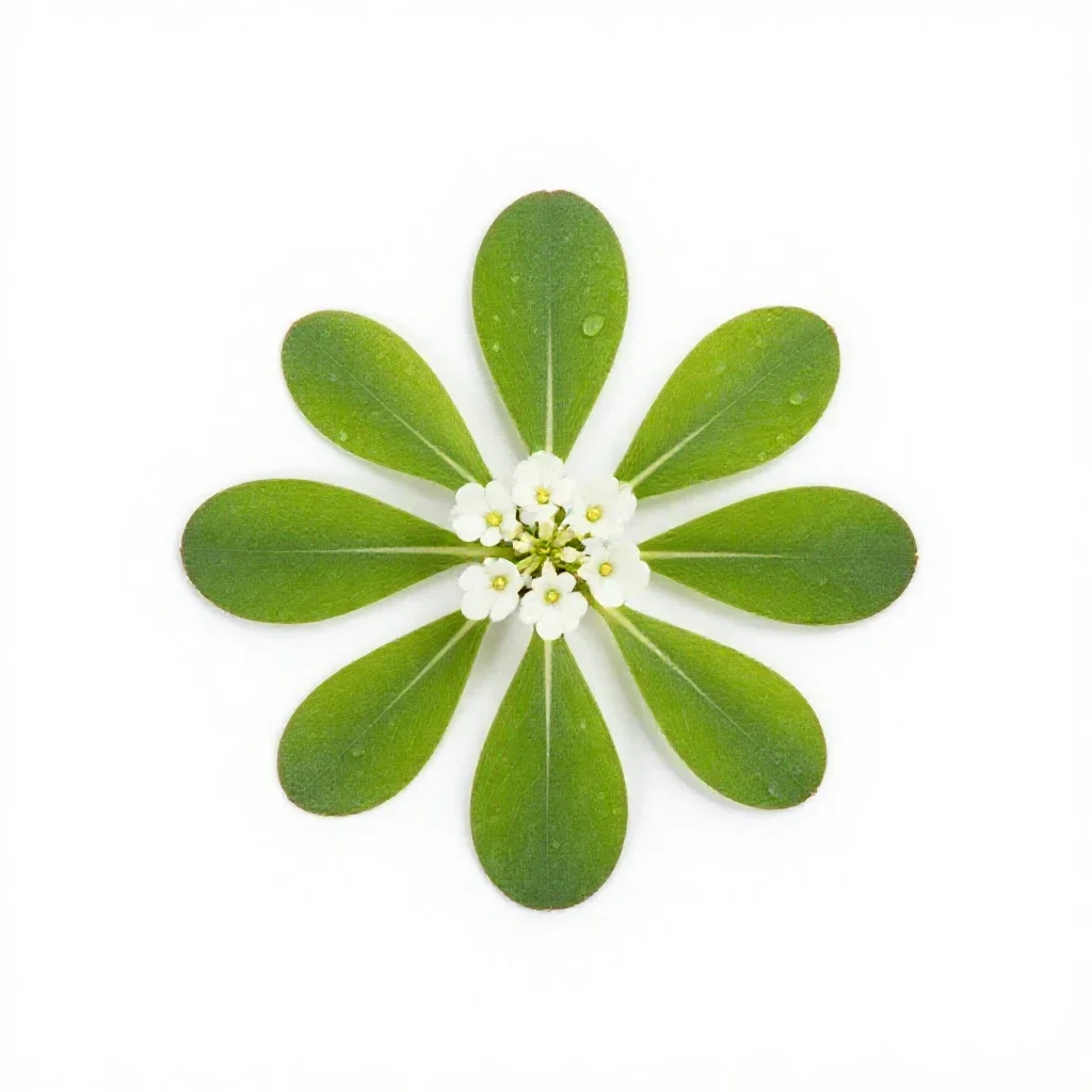 Water pimpernel isolated on a white background