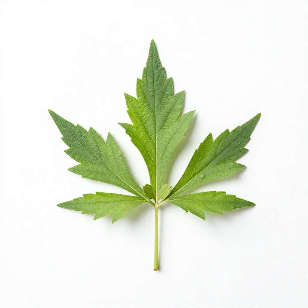Western mugwort isolated on a white background