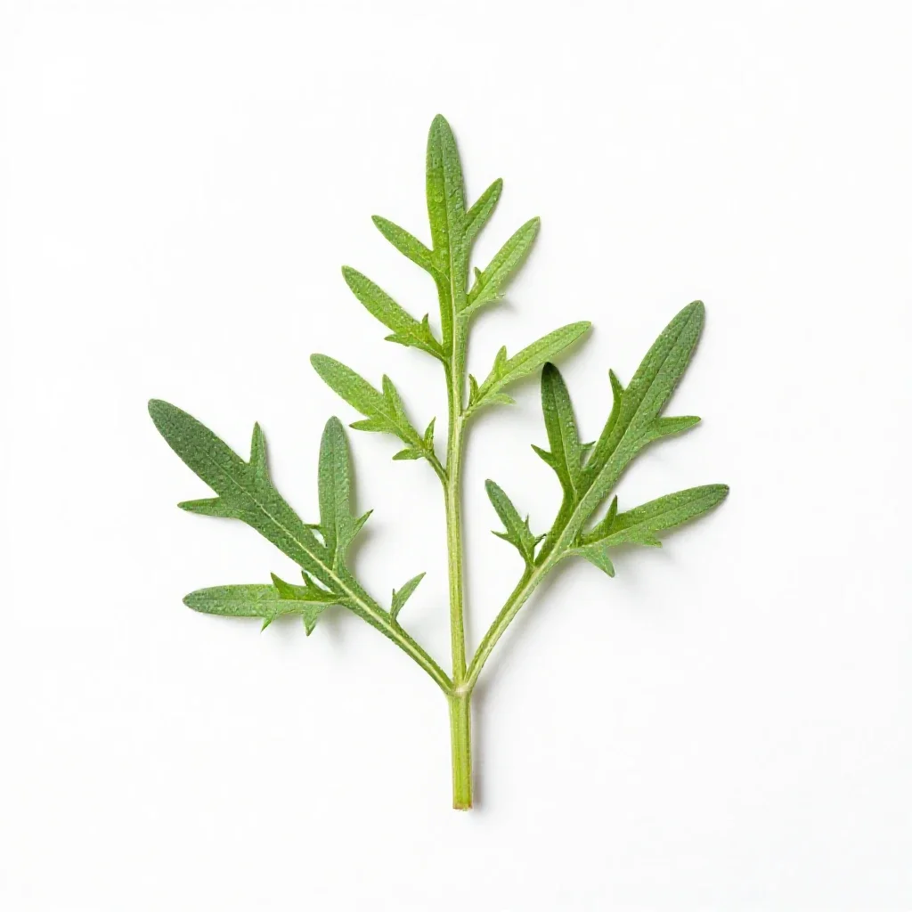 Western ragweed isolated on a white background
